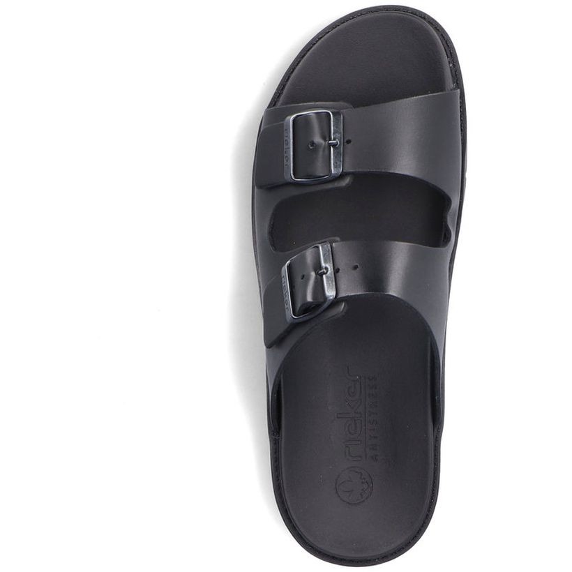 RIEKER Šlepetės vyrams, Juoda, SLIPPERS 11