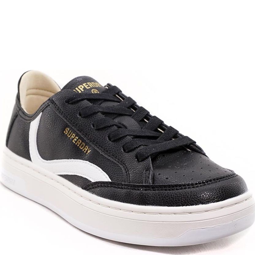 SUPERDRY Bateliai - moterims, Juoda, VEGAN BASKET OV LOW TRAINER 1