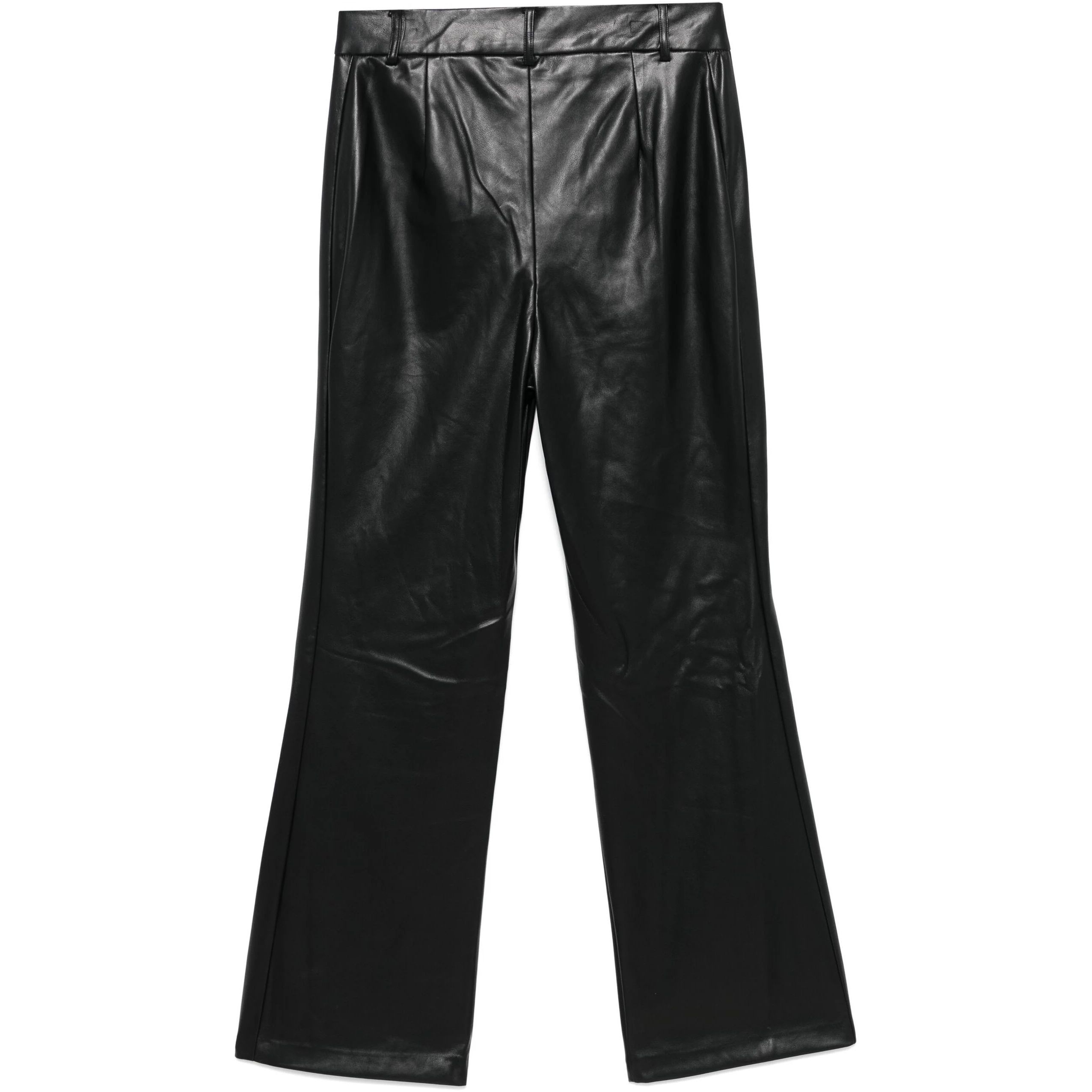 DKNY Kelnės moterims, Juoda, Pu flared seamed pan 2