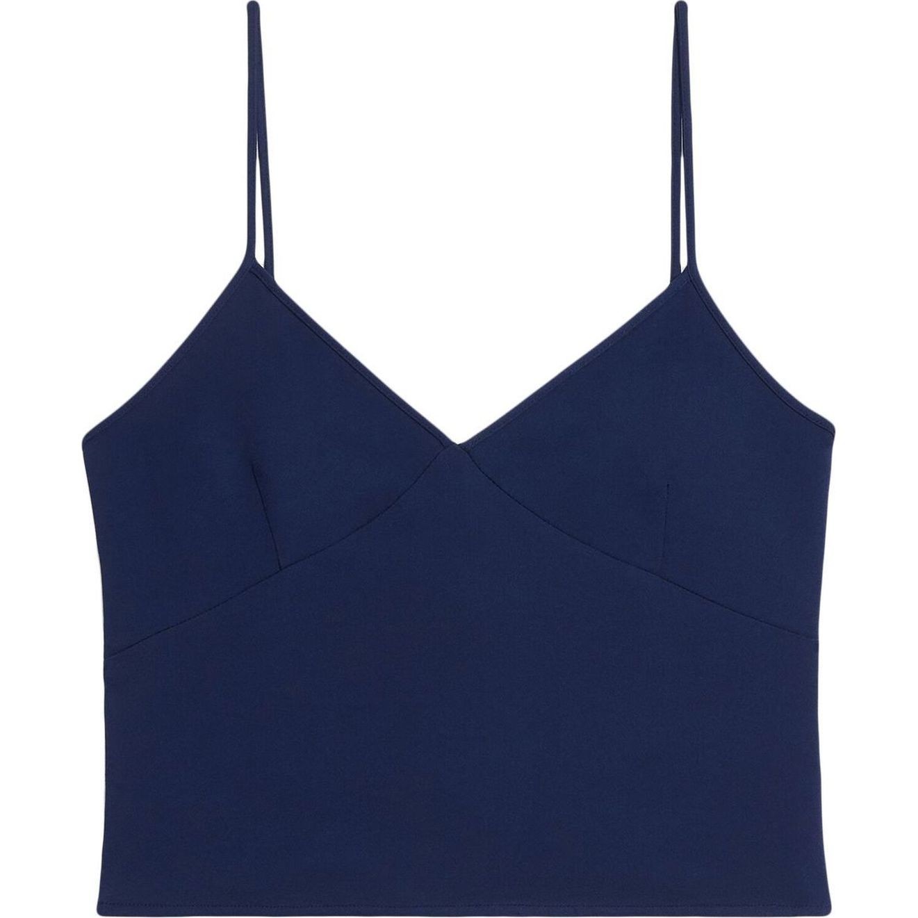 AMI PARIS Palaidinės moterims, Mėlyna, V neck tank top 1