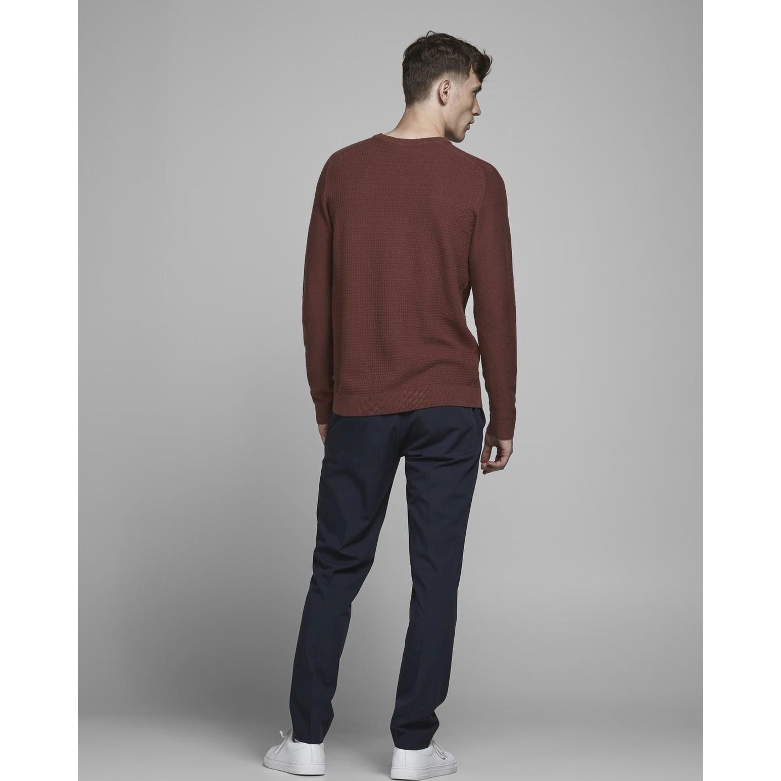 JACK & JONES Kampsun vyrams, Pruun, JPRBLAADAM KNIT CREW 3