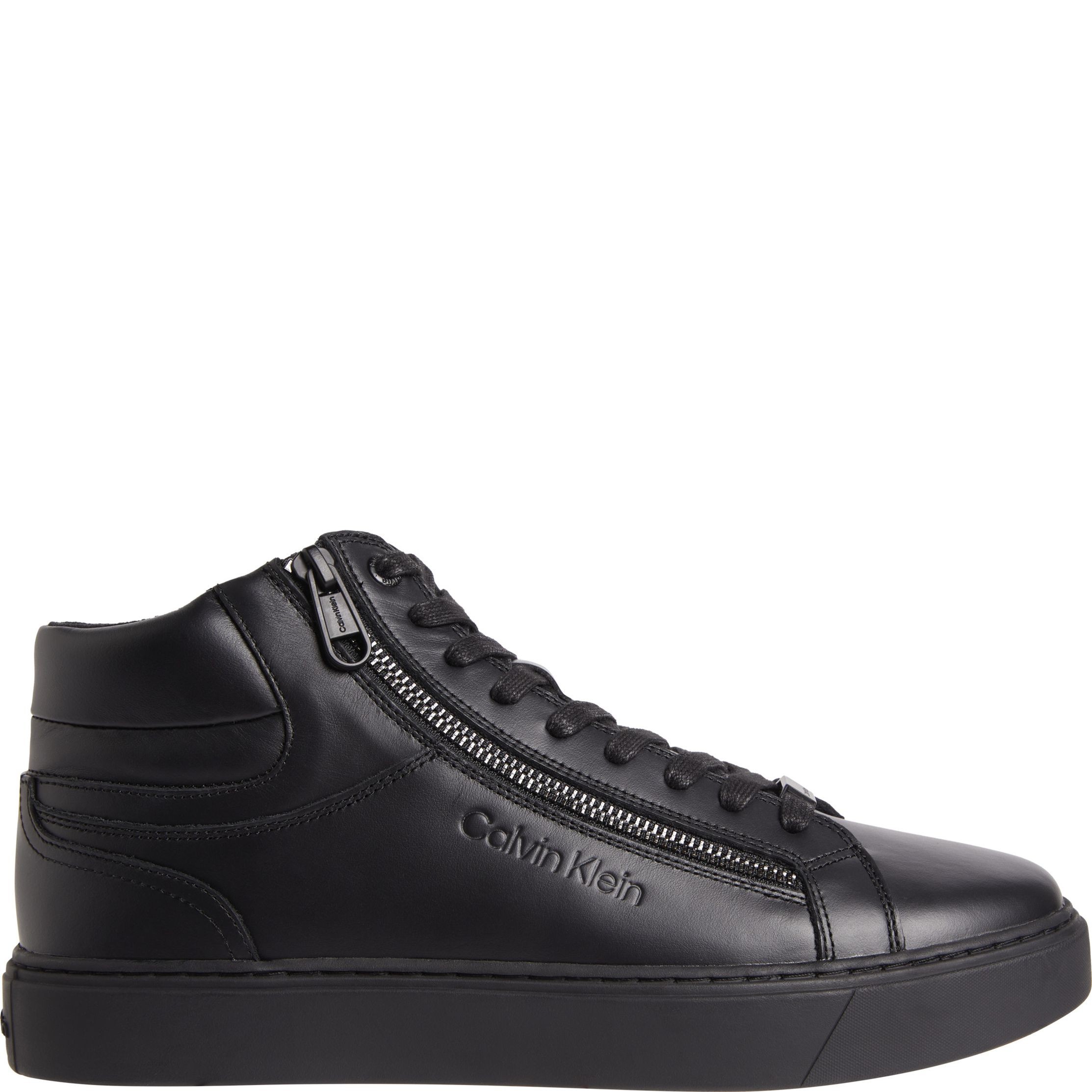 CALVIN KLEIN Aulinukai vyrams, Juoda, High top lace up booties 1