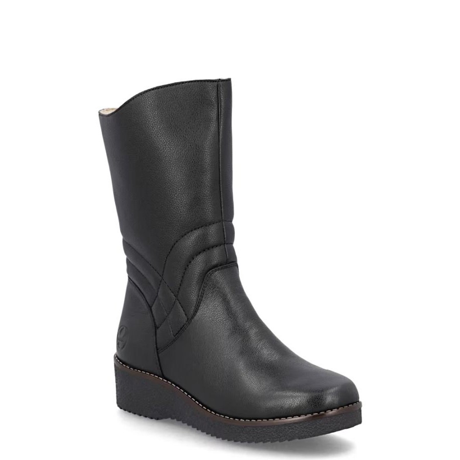 RIEKER Aulinukai moterims, Juoda, Booties 1
