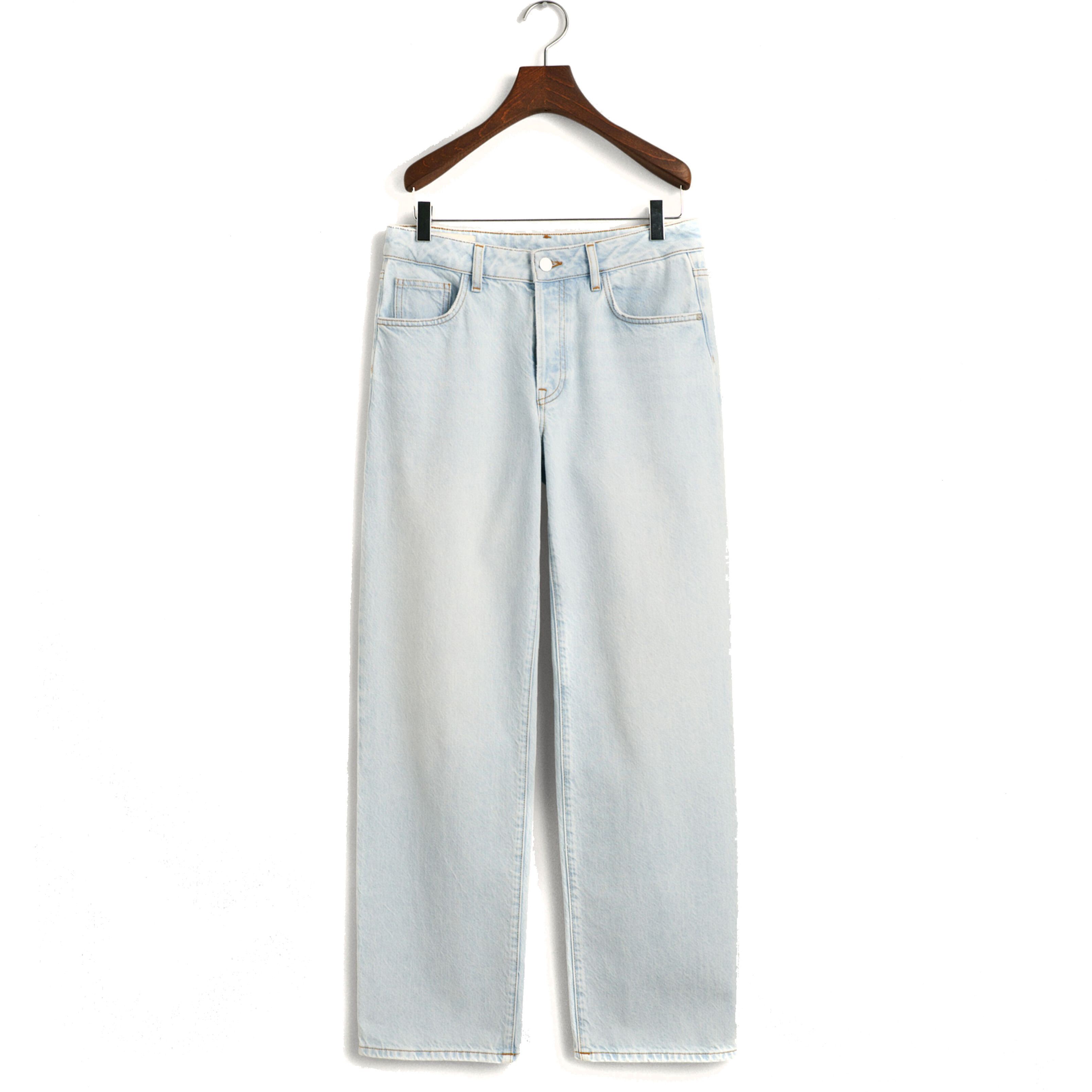 GANT Tiesūs džinsai moterims, Mėlyna, STRAIGHT RIGID JEANS 1