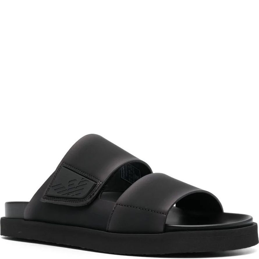 EMPORIO ARMANI Basutės vyrams, Juoda, Sandal 1
