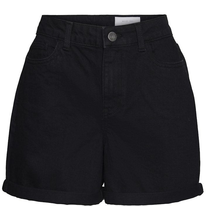 NOISY MAY Šortai moterims, Juoda, NMSMILEY NW SHORTS VI 1