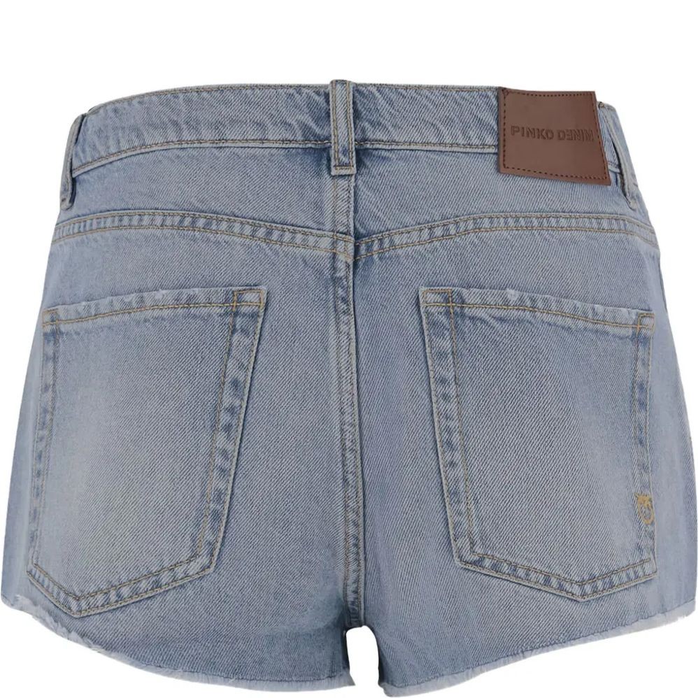 PINKO Šortai moterims, Mėlyna, Serengeti shorts 2