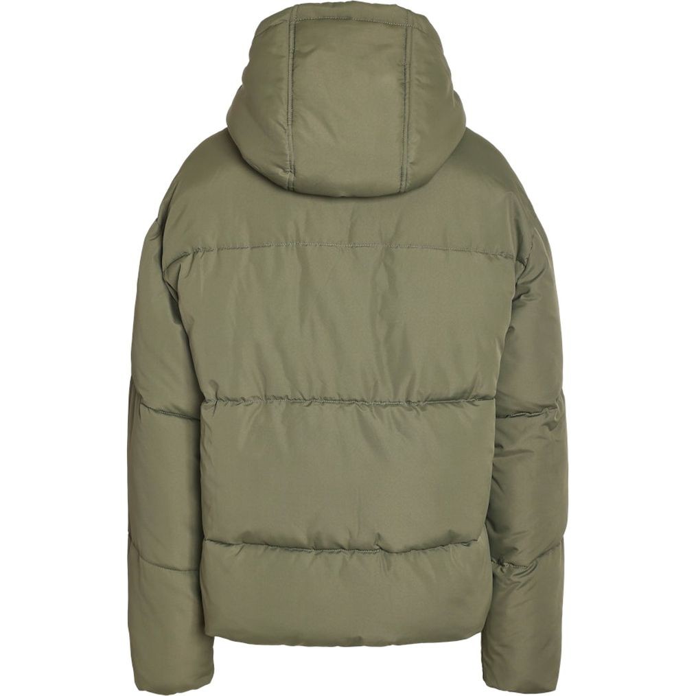 NOISY MAY Pūkinė striukė moterims, Chaki, Tenna short jacket 2