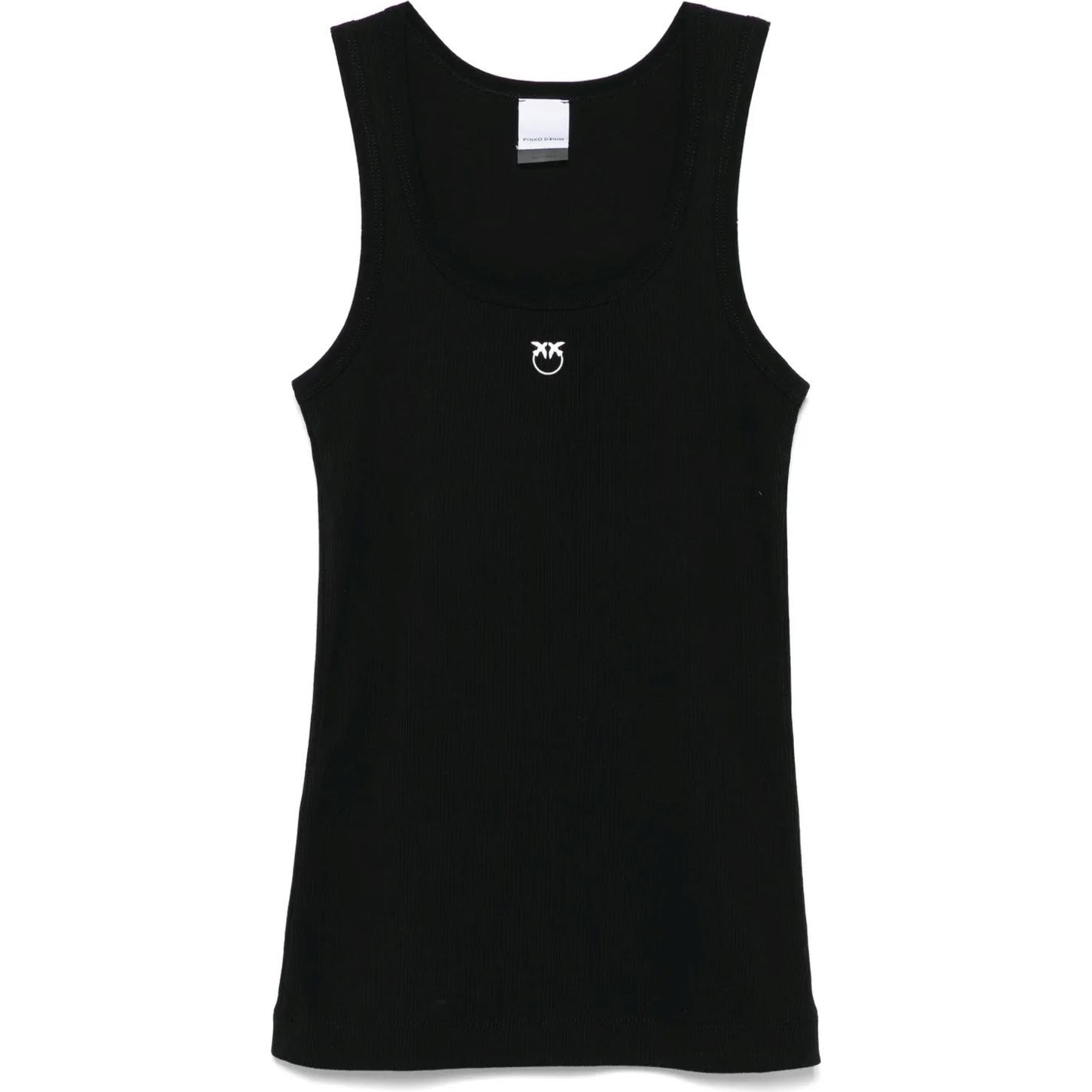 PINKO Marškiniai be rankovių moterims, Juoda, Calcolatore tank top