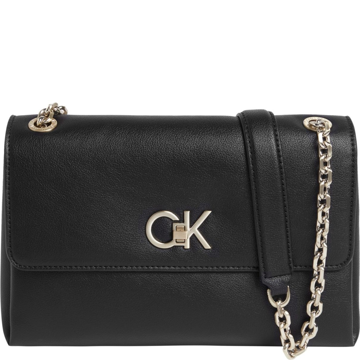 CALVIN KLEIN Rankinė per petį moterims, Juoda, Re-lo crossboody 1