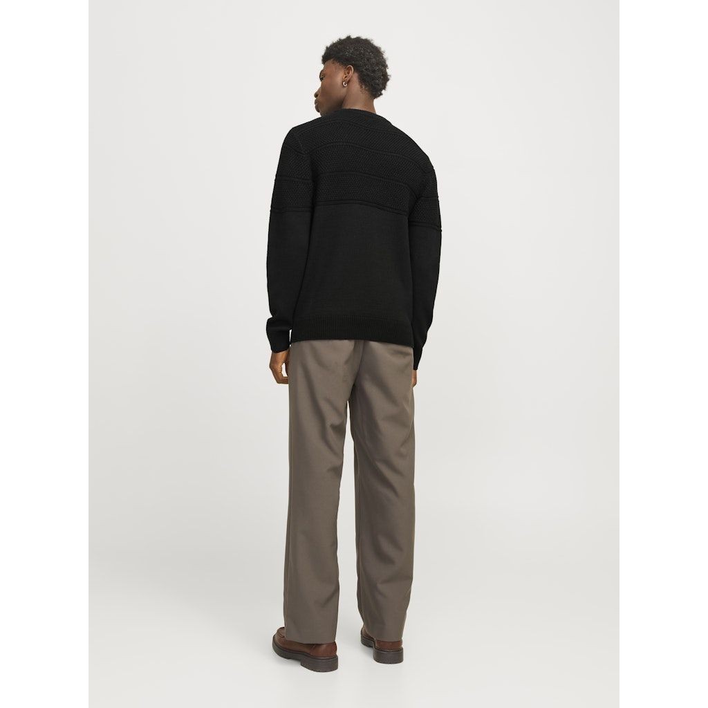 JACK & JONES Megztinis vyrams, Juoda, Jerry knit 4