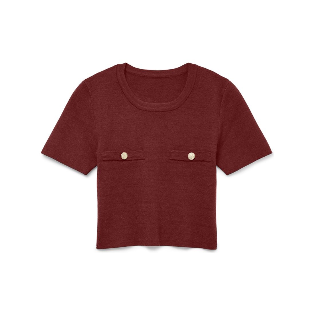 VERO MODA Megzta palaidinė moterims, Raudona, Kristin pullover