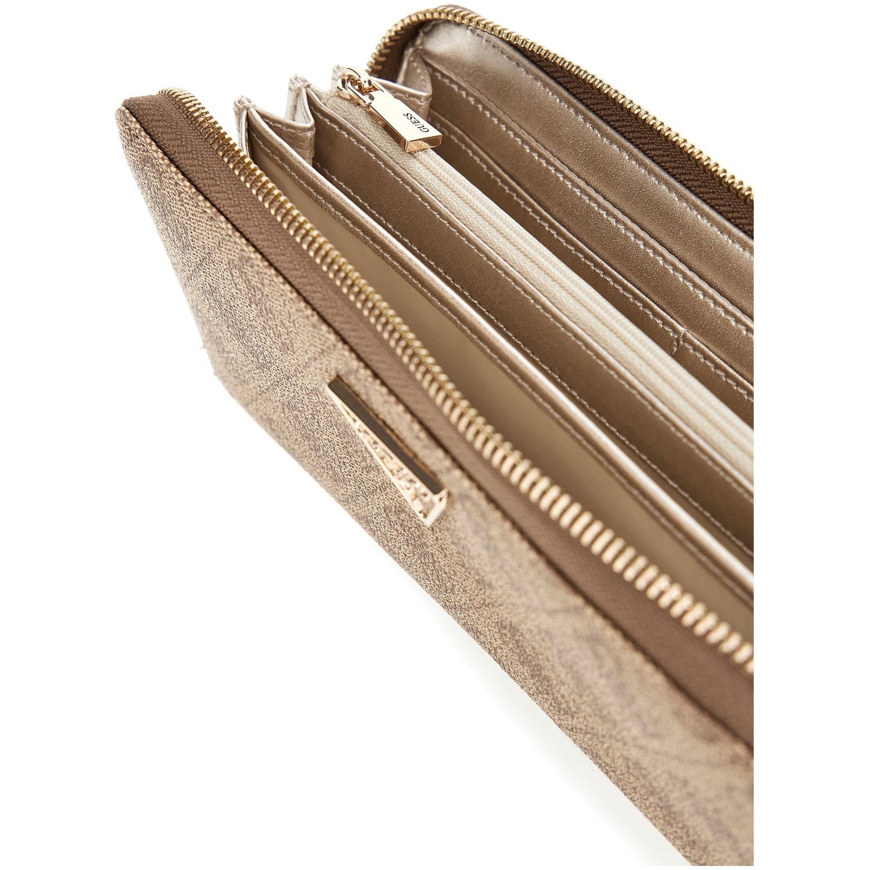 GUESS Piniginė moterims, Smėlio, Laurel wallet 3
