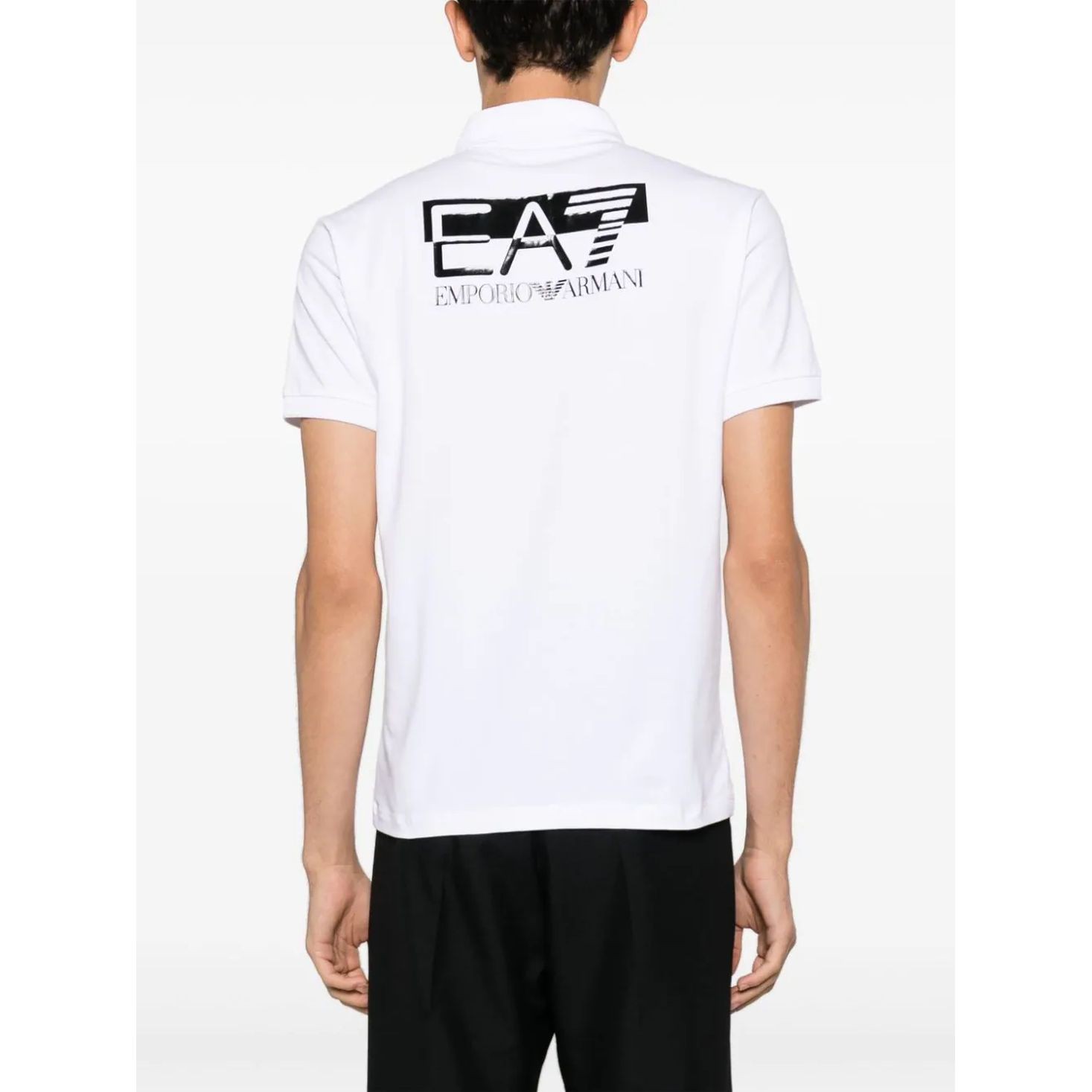 EA7 Polo marškiniai trumpos rank. vyrams, Balta, Polo shirt 4