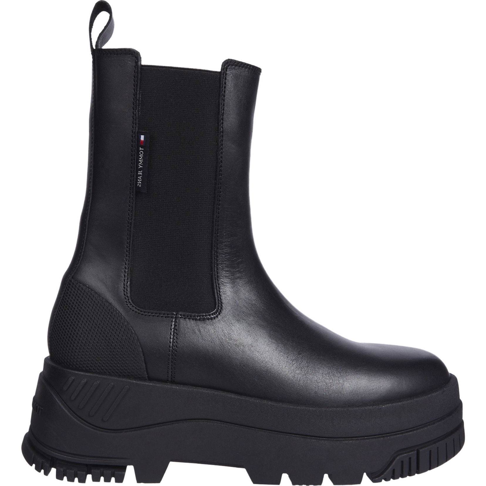 TOMMY JEANS Aulinukai moterims, Juoda, Chelsea flatform boot 1