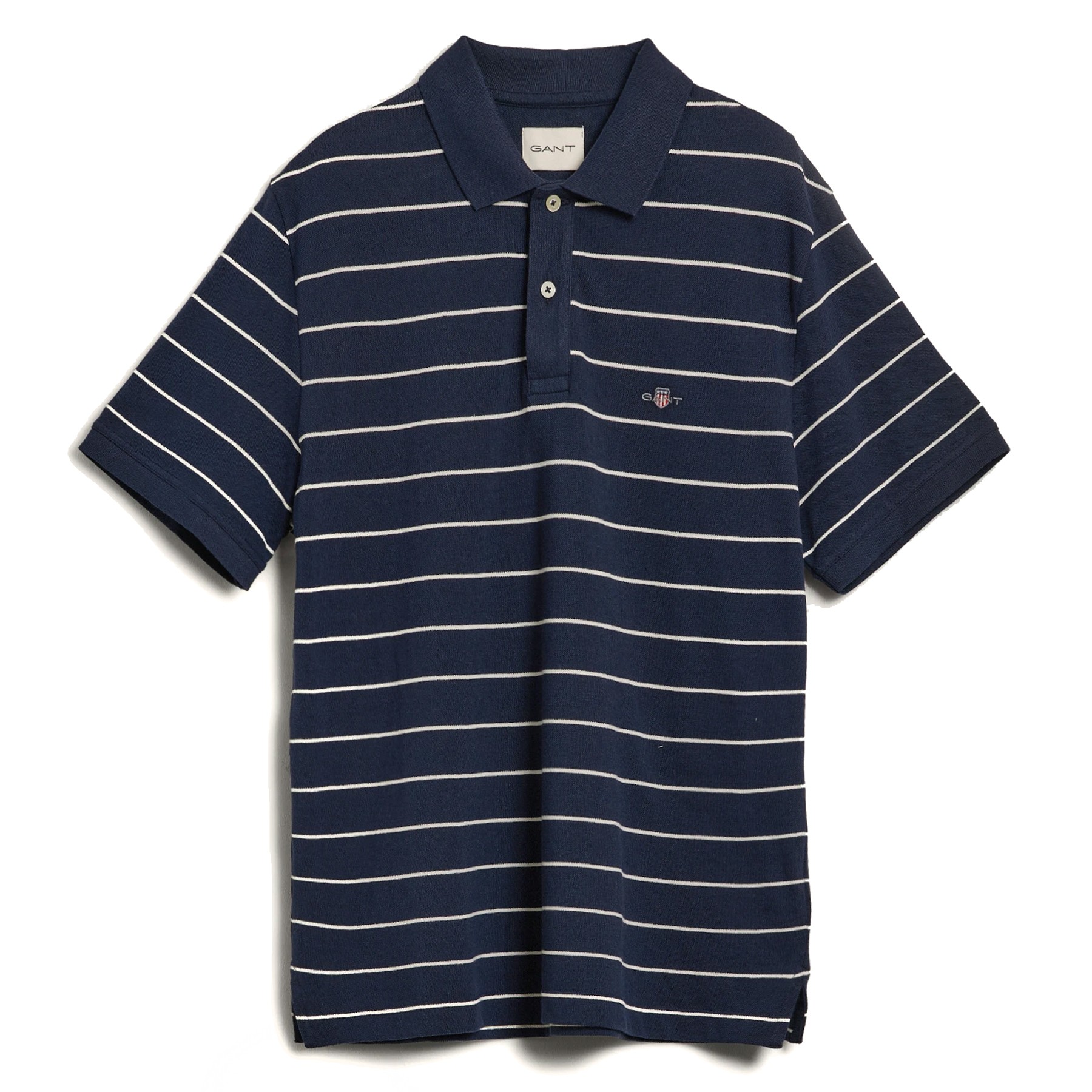 GANT Polo marškiniai trumpos rank. vyrams, Mėlyna, Striped SS polo 1