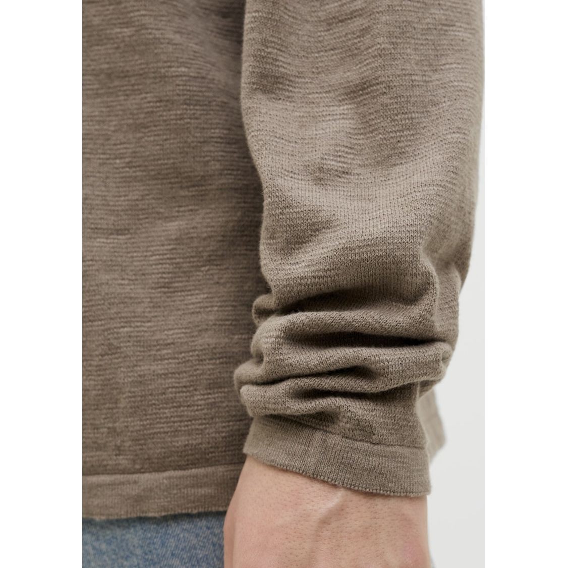 JACK & JONES Megztinis vyrams, Ruda, Summer knit crew neck 7