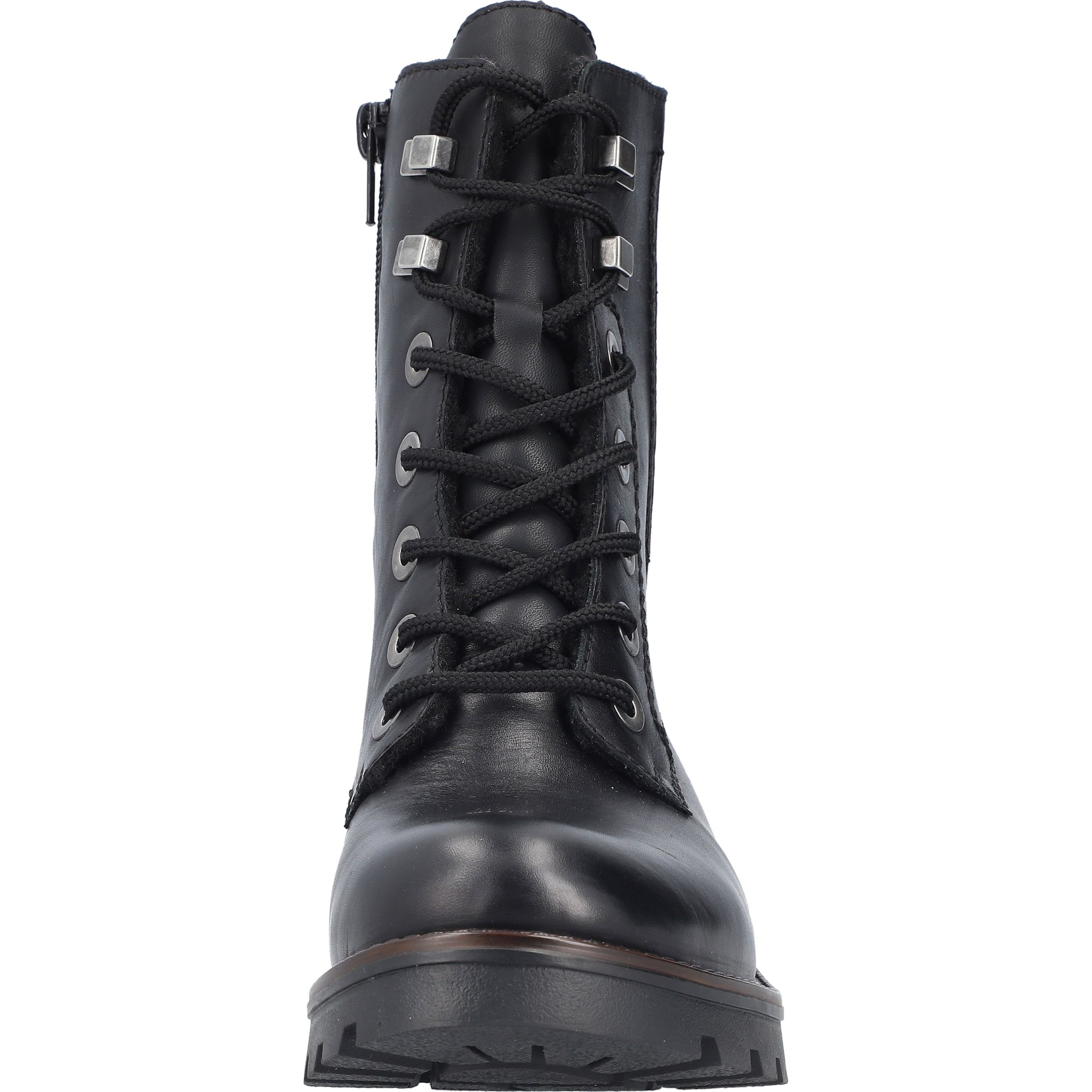 RIEKER Aulinukai moterims, Juoda, Ladies mid height boots 8