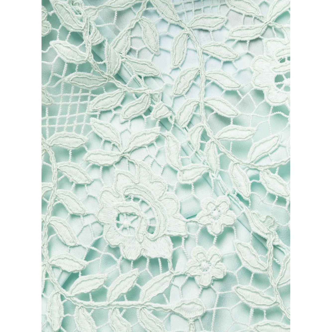 SELF PORTRAIT Midi suknelė moterims, Mėlyna, Blue rose lace midi dress 2