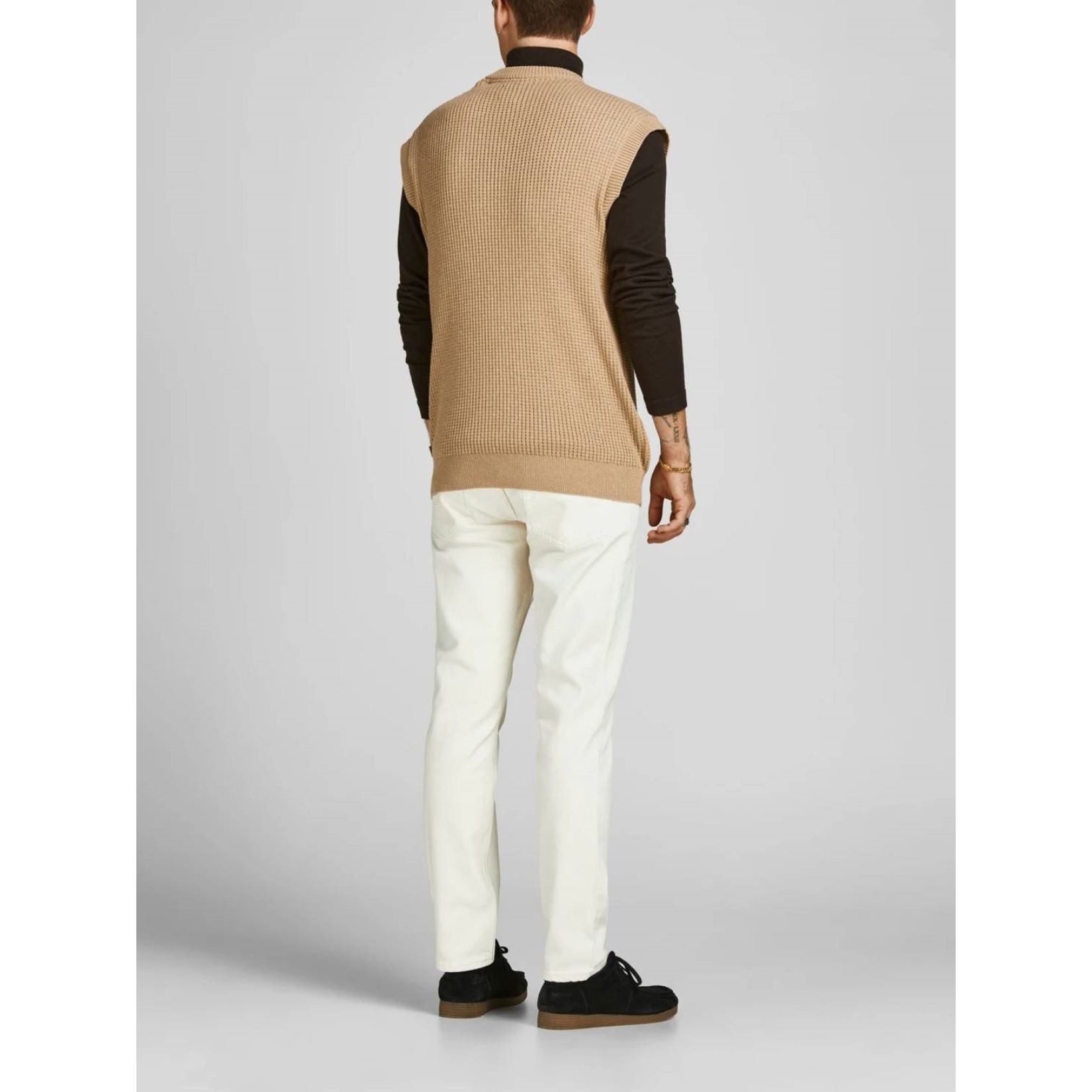 JACK & JONES Liemenė vyrams, Smėlio, JPRBLAONDRA KNIT VEST 3