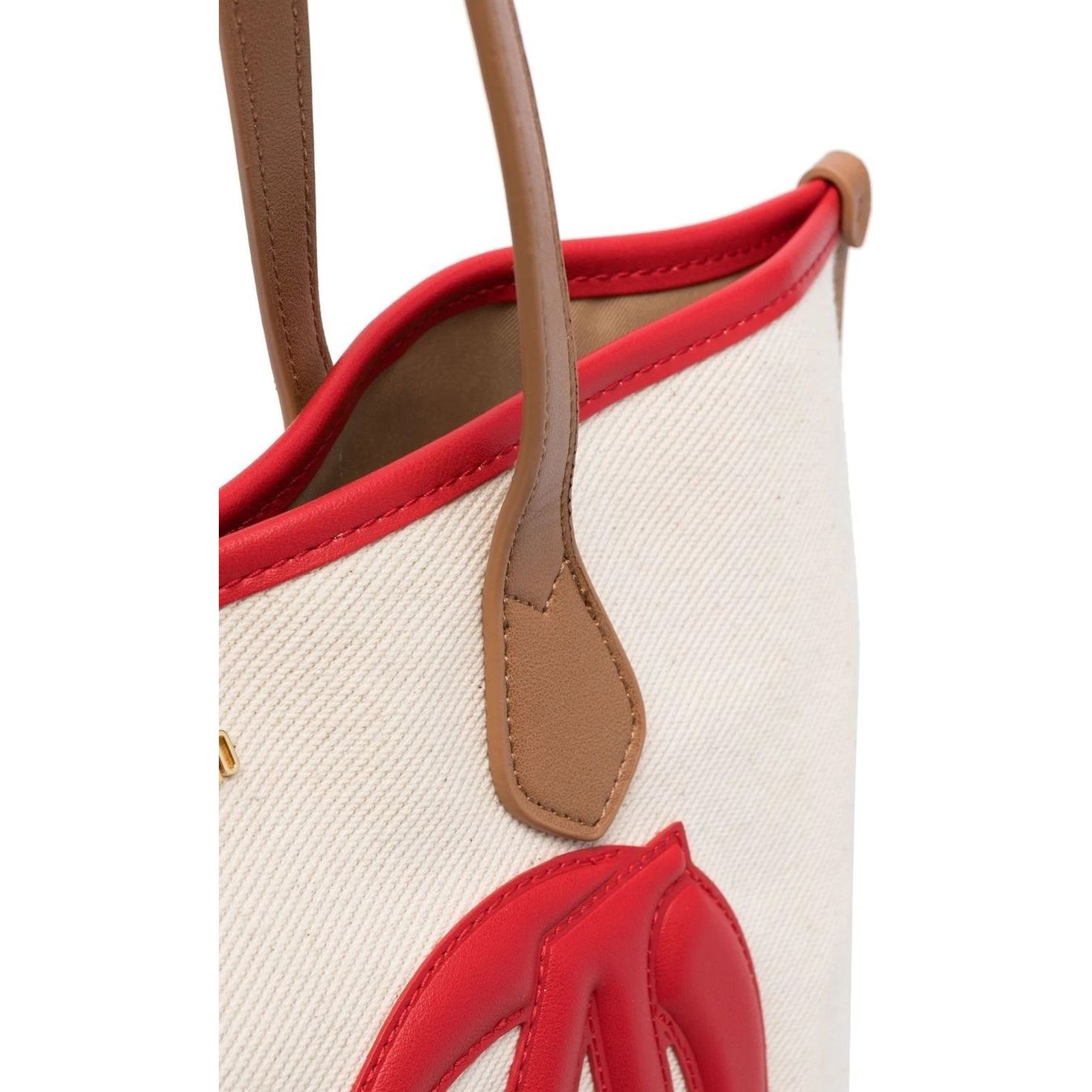 LOVE MOSCHINO Pirkinių krepšys moterims, Rožinė, Canvas tote bag 3