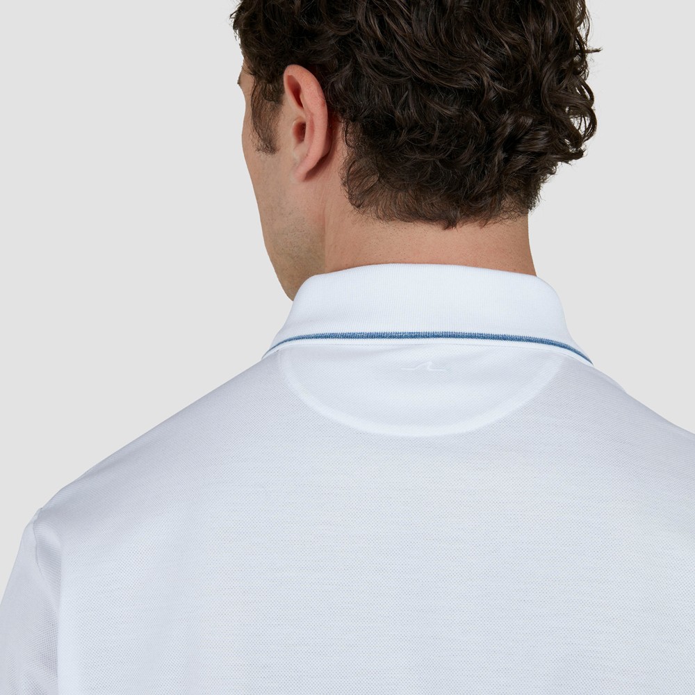 PAUL&SHARK Polo marškiniai trumpos rank. vyrams, Balta, Short sleeve polo 5