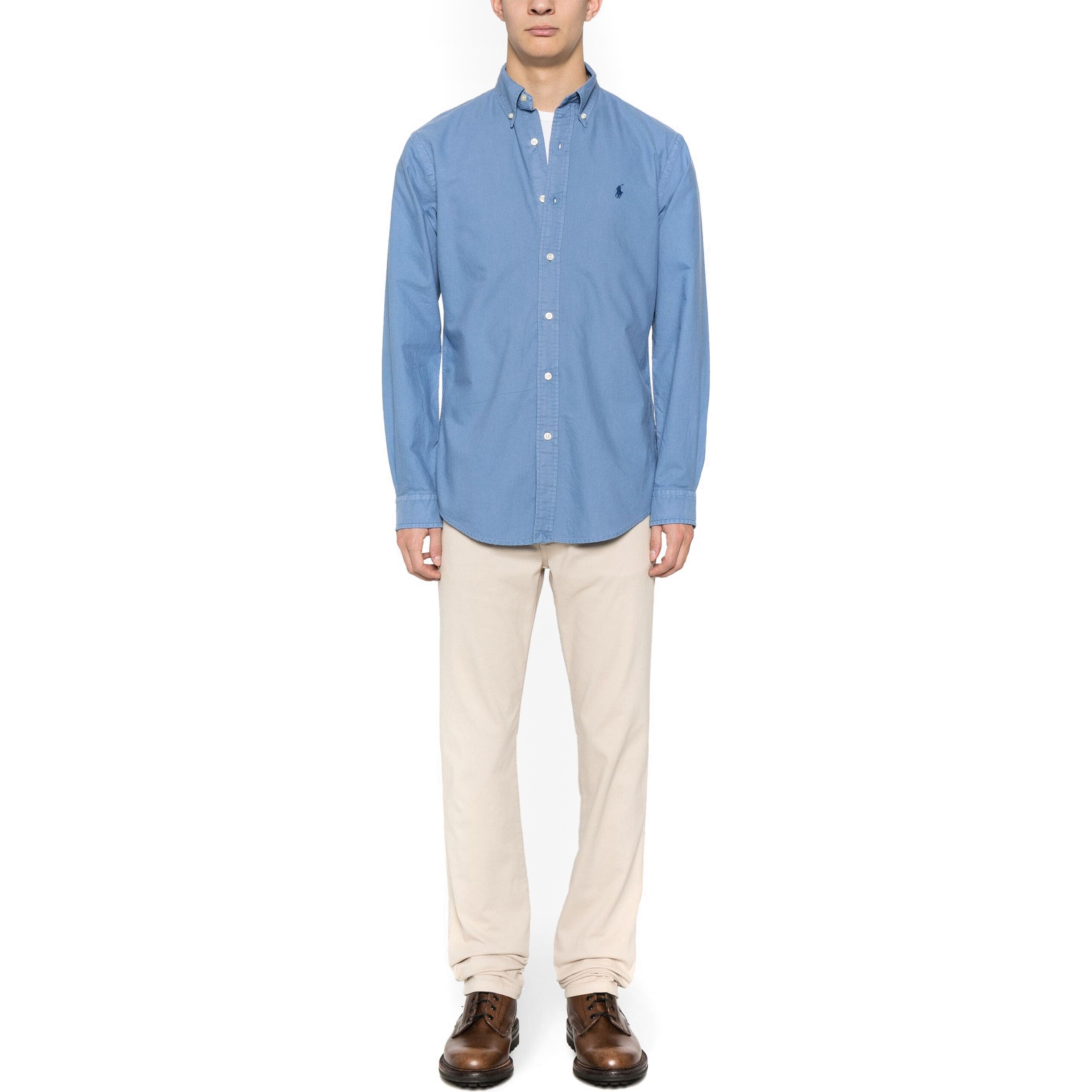 POLO RALPH LAUREN Marškiniai ilgomis rankovėmis vyrams, Mėlyna, Long sleeve sport shirt 2