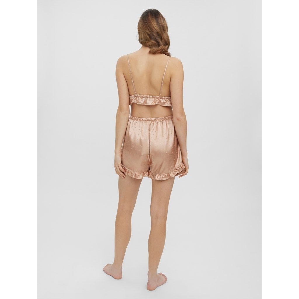 VERO MODA Naktiniai marškiniai moterims, Smėlio, VMGLACIER NIGHTWEAR S 4