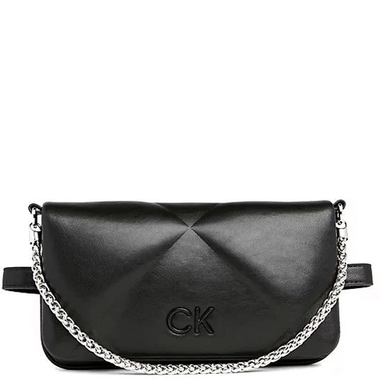 CALVIN KLEIN Rankinė per petį moterims, Juoda, Quilt crossbody bumbag 1
