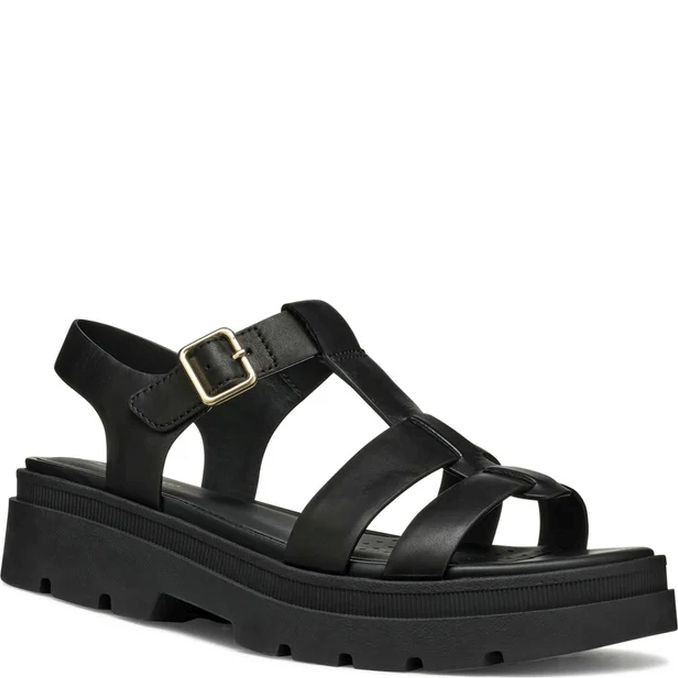 GEOX Basutės moterims, Juoda, Adacter sandals 1