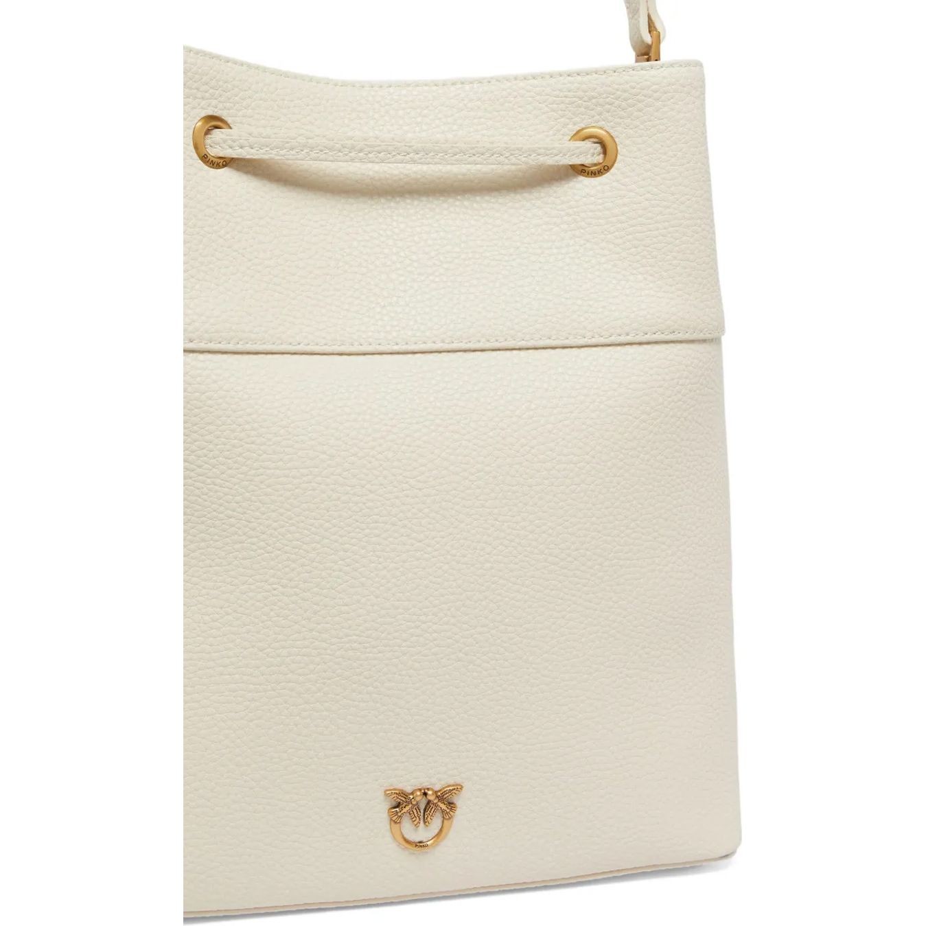 PINKO Pirkinių krepšys moterims, Balta, Secchiello classic tote bag 3