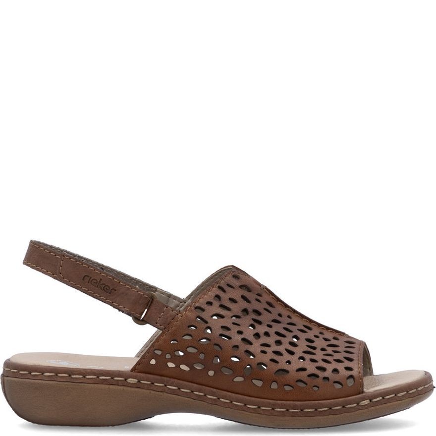 RIEKER Basutės moterims, Ruda, Sandals 2