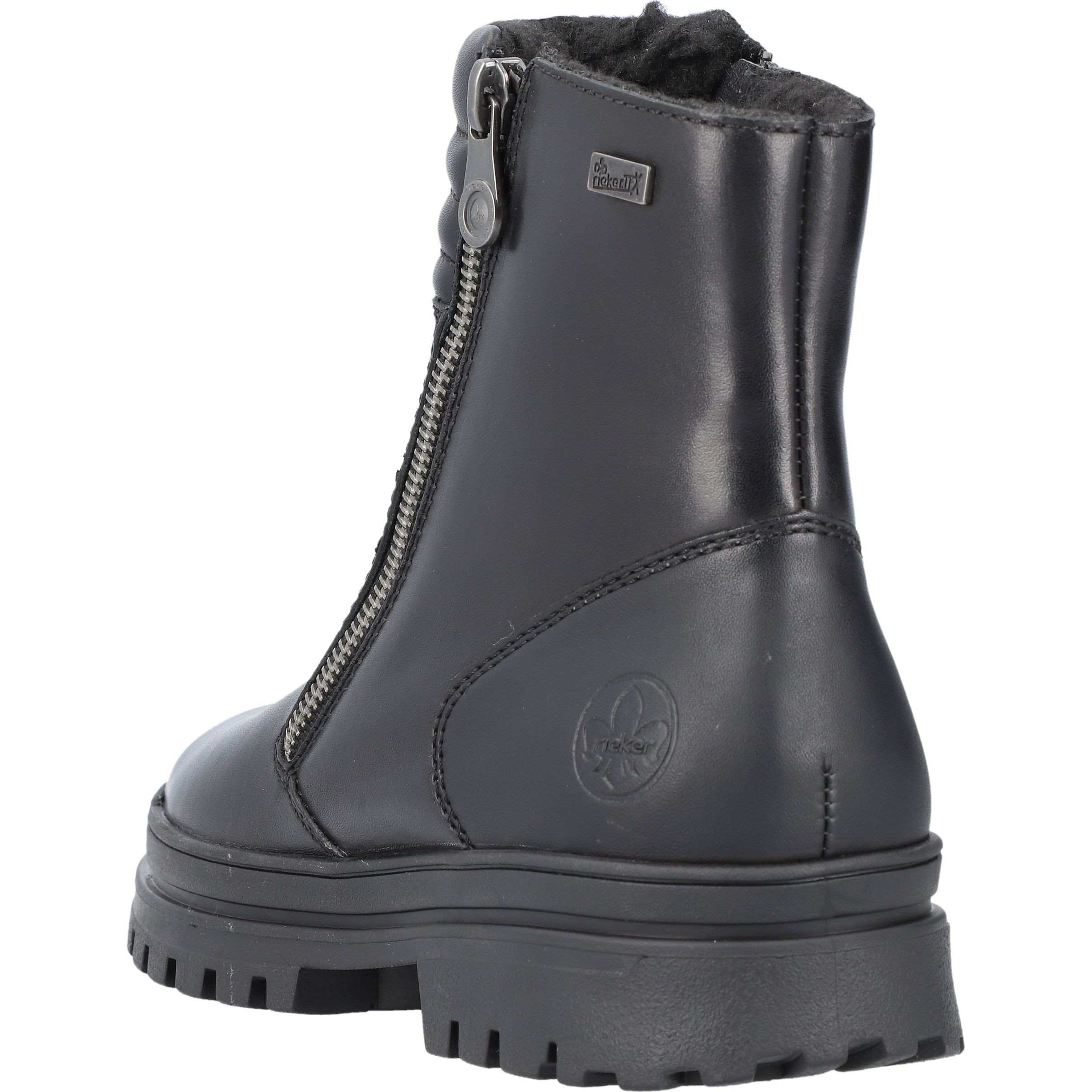 RIEKER Aulinukai moterims, Juoda, Ladies mid height boots 7