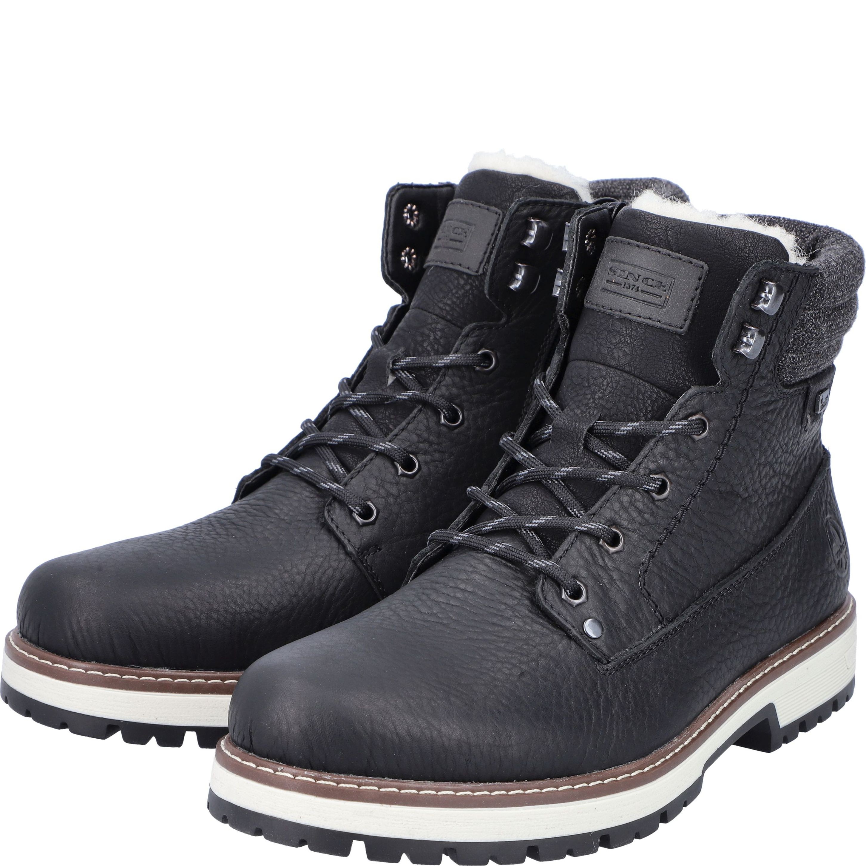 RIEKER Aulinukai vyrams, Juoda, BOOTIES 8