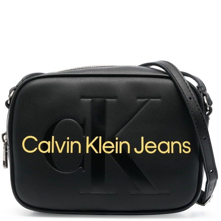 CALVIN KLEIN JEANS Rankinė per petį moterims, Juoda, Sculpted camera bag mono 1