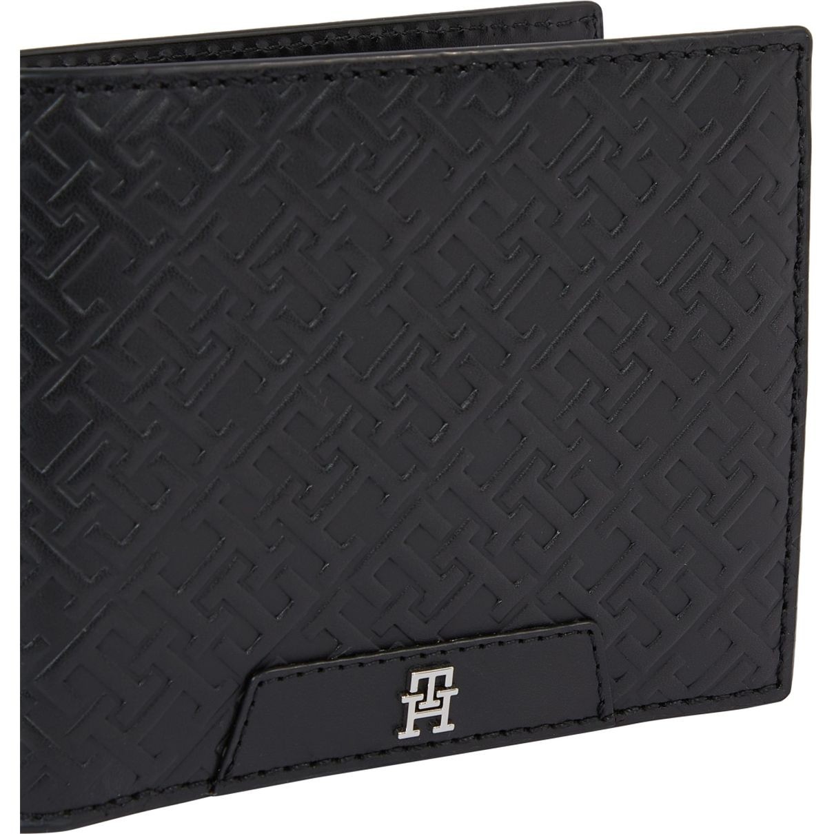 TOMMY HILFIGER Piniginė vyrams, Juoda, Monogram cc/coin wallets 3