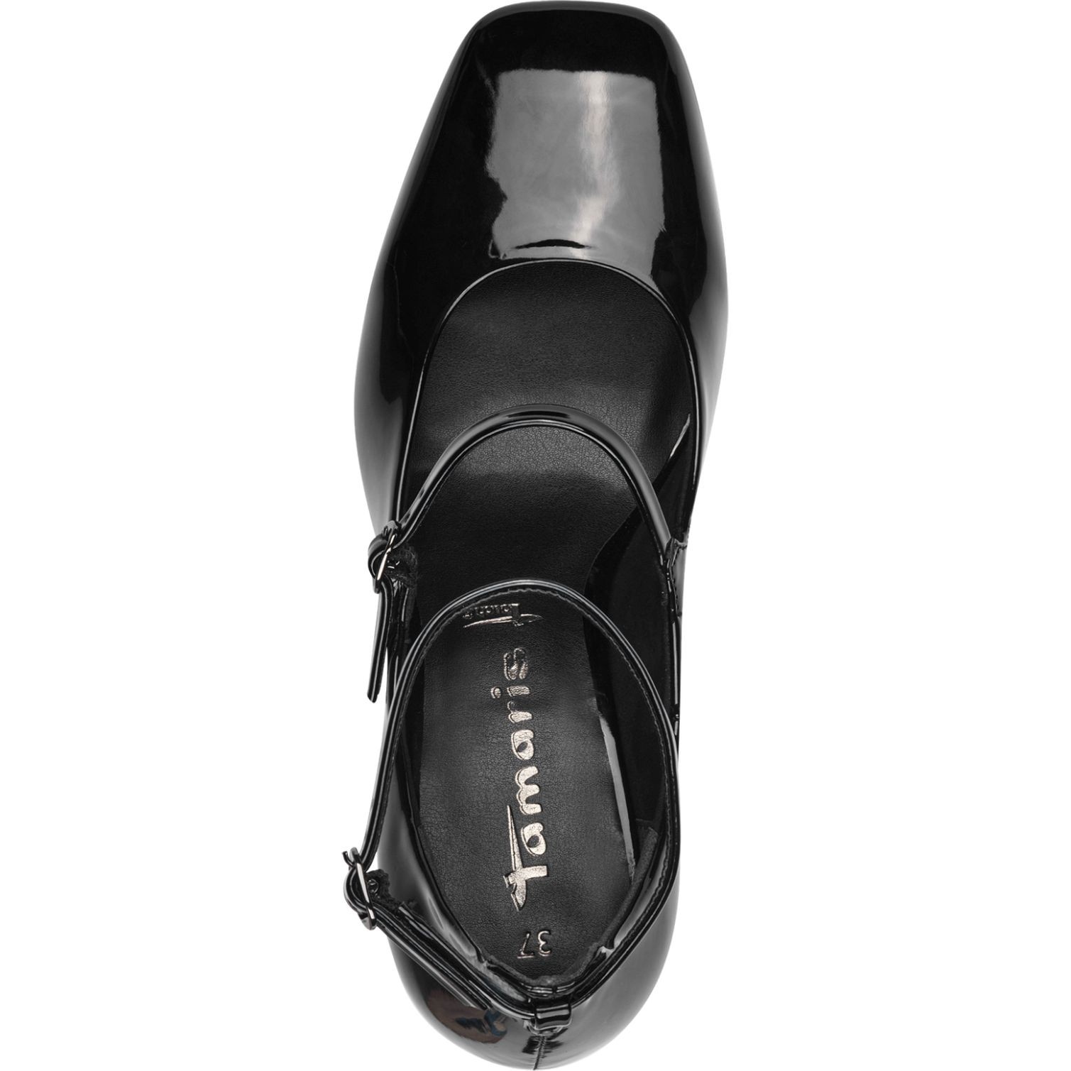 TAMARIS Klasikiniai batai moterims, Juoda, Pump with strap 4