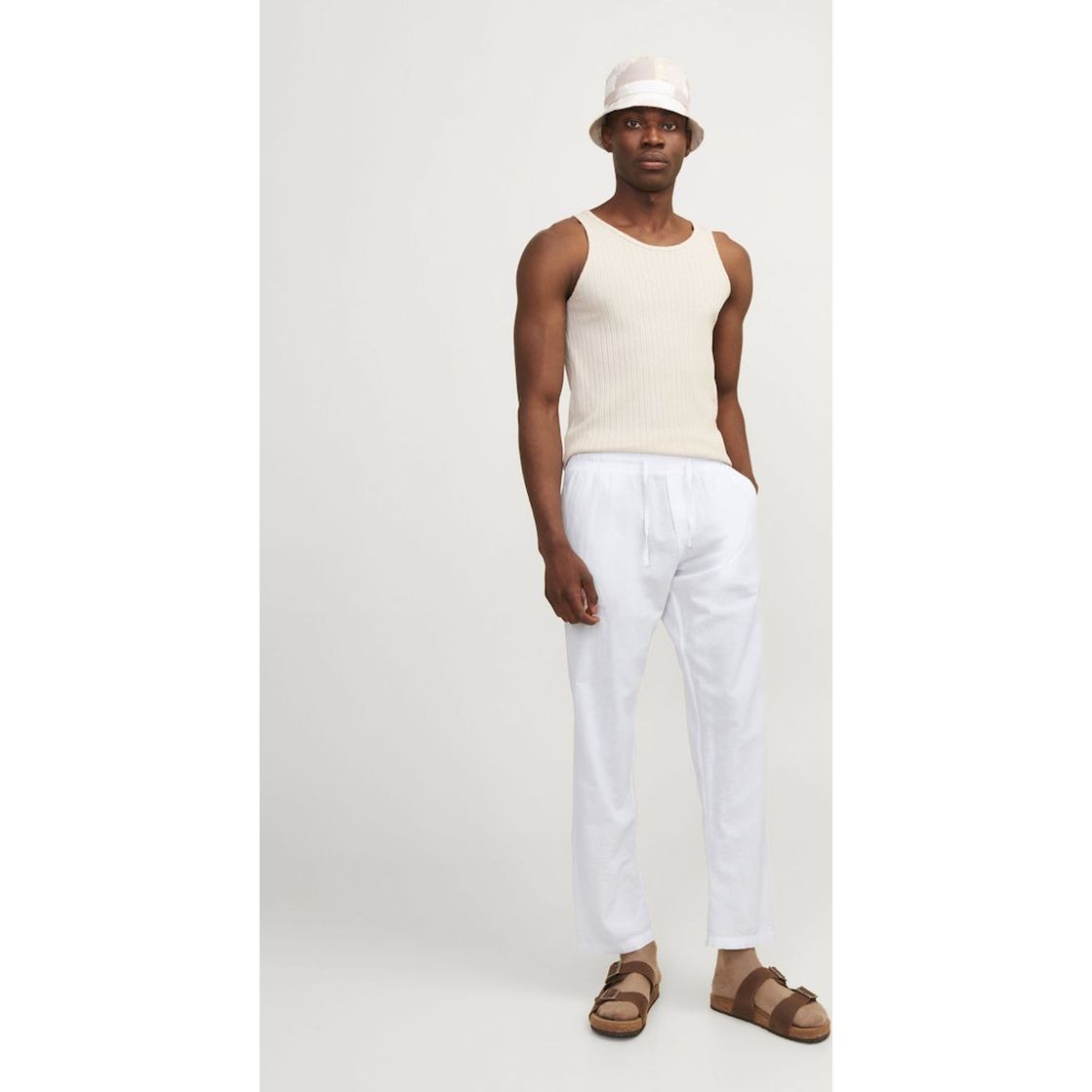 JACK & JONES Kelnės vyrams, Balta, Jpstkane pants 5
