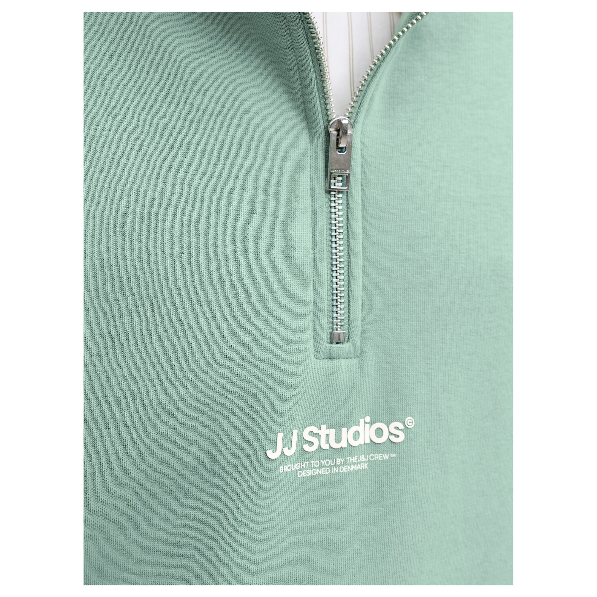 JACK & JONES Megztinis vyrams, Žalia, Soho sweat zip 2