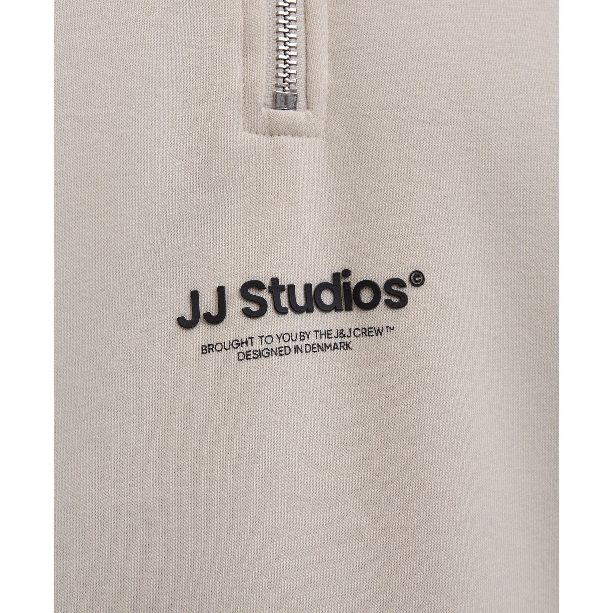 JACK & JONES Megztinis vyrams, Smėlio, Soho sweat zip 6