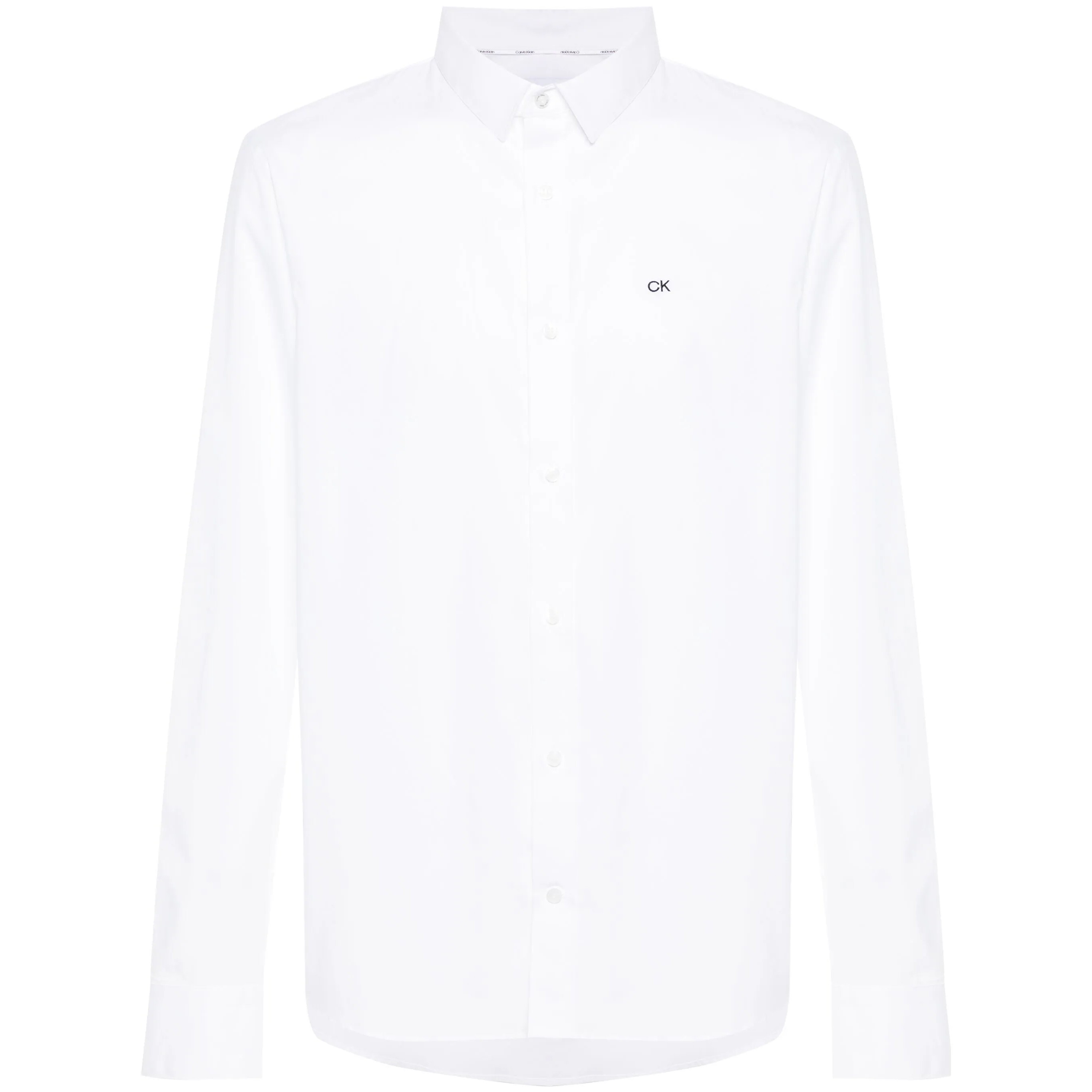 CALVIN KLEIN Marškiniai ilgomis rankovėmis vyrams, Balta, L/s shirt 1