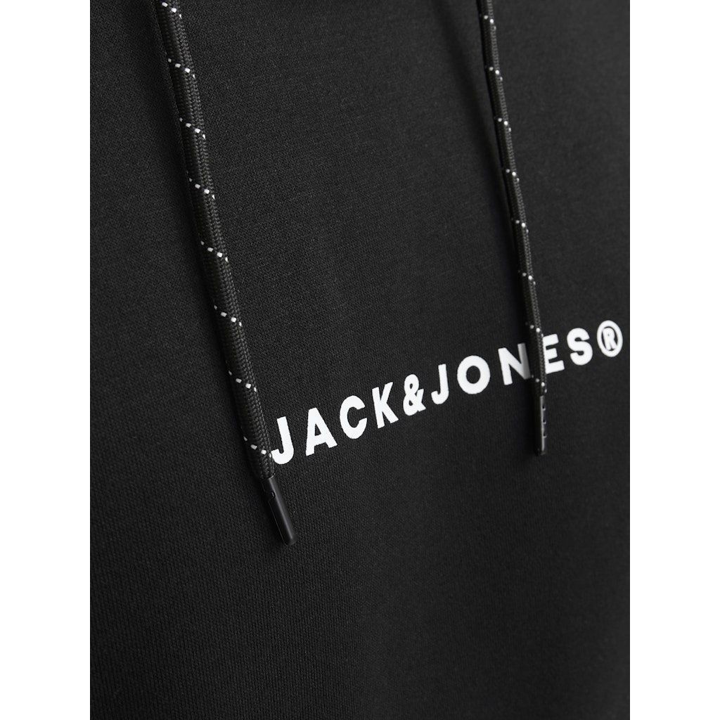 JACK & JONES Džemperis vyrams, Juoda, Tree sweat hood 4