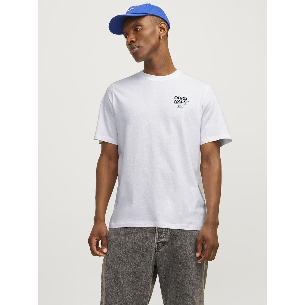 JACK & JONES Marškinėliai vyrams, Balta, JORSTAR TEE SS CREW 2