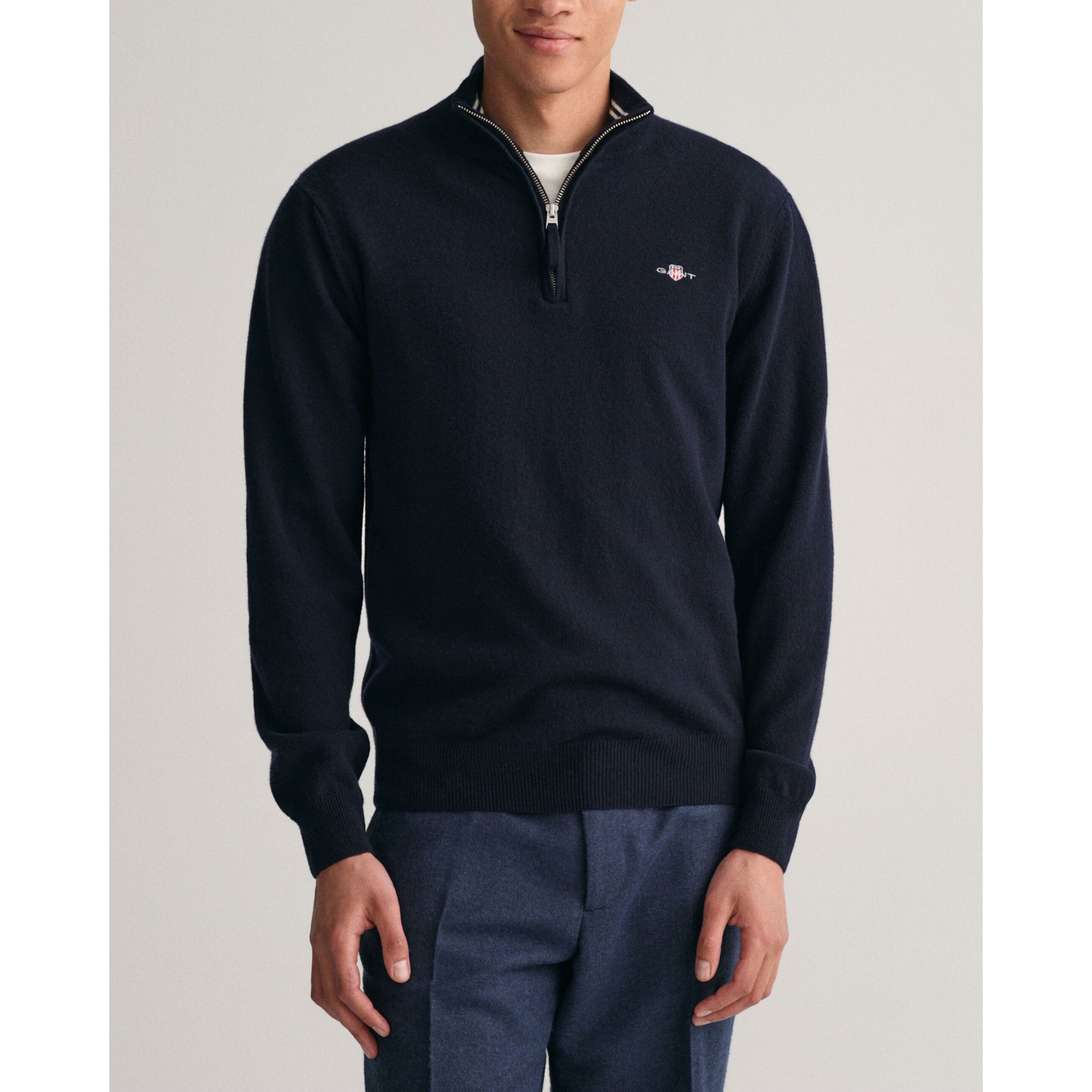 GANT Megztinis vyrams, Mėlyna, SUPERFINE LAMBSWOOL 2