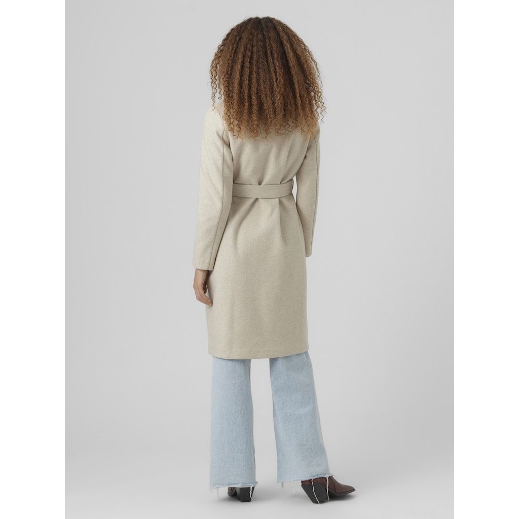 VERO MODA Paltas moterims, Smėlio, Vmfortunea coats 2