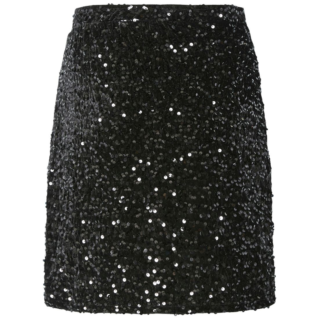 PIECES Mini sijonas moterims, Juoda, Kam skirt 2