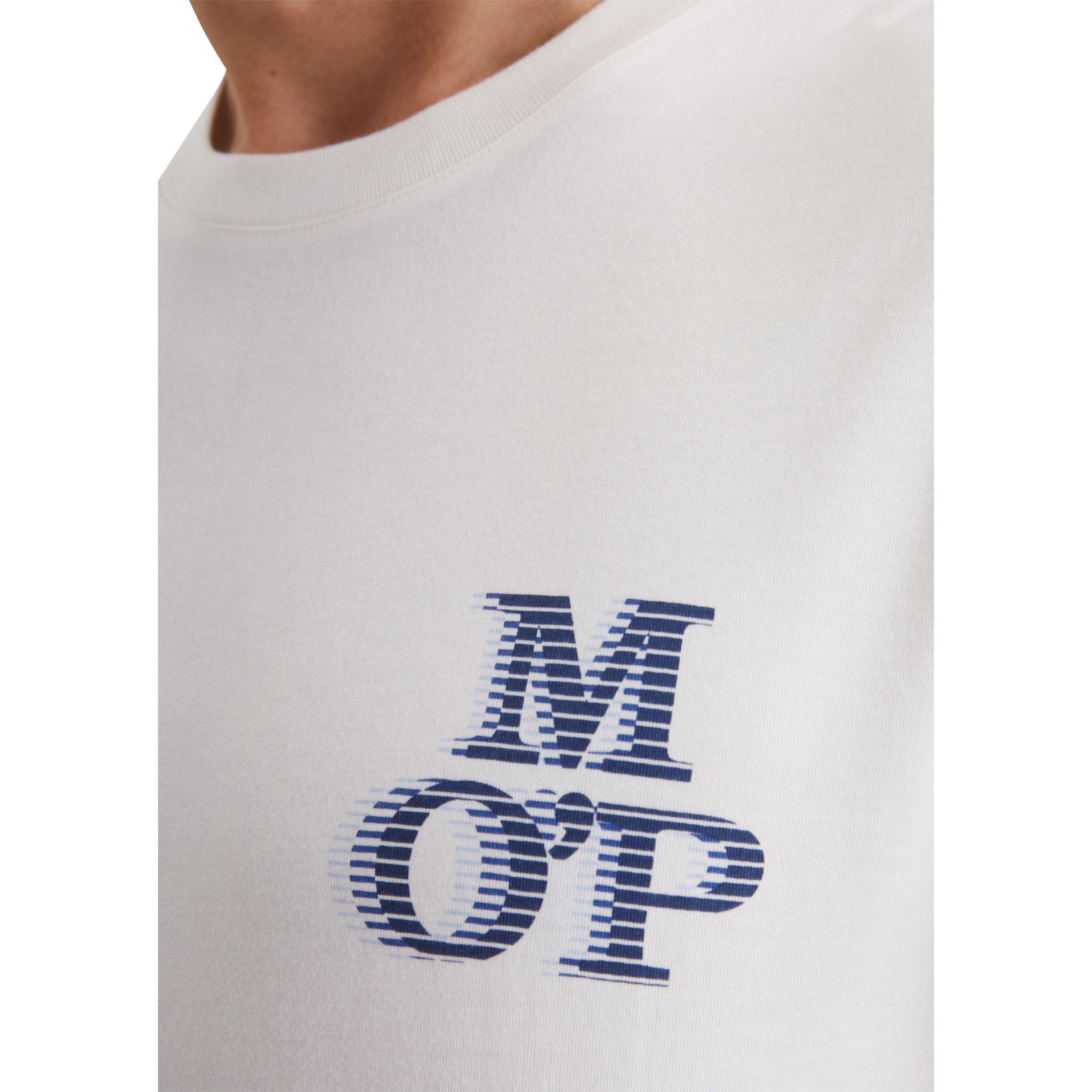 MARC O'POLO Marškinėliai trump. rankovėmis vyrams, Balta, Tshirts sh 522201251232 4