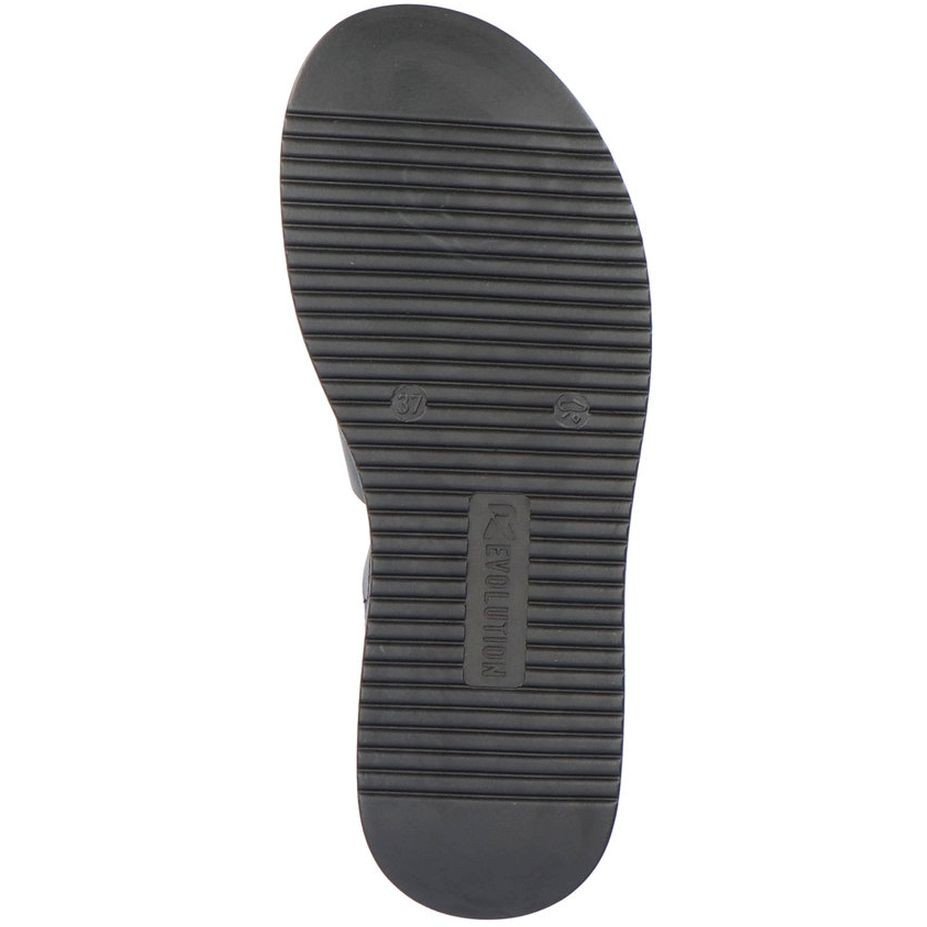 RIEKER Basutės moterims, Juoda, SANDALS 9