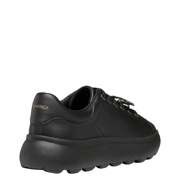 GEOX Laisvalaikio bateliai moterims, Juoda, Spherica ec4 leisure 4