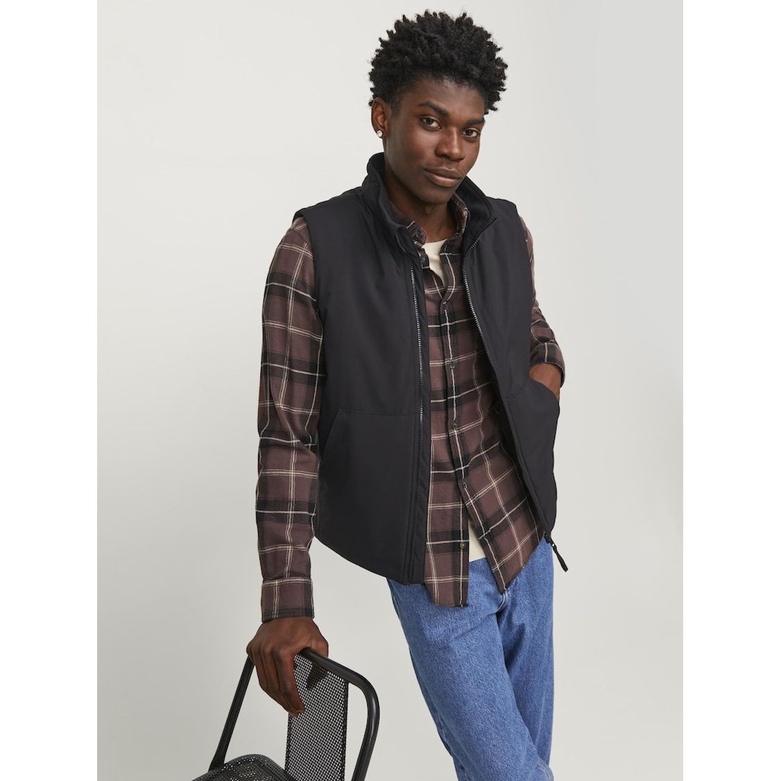 JACK & JONES Liemenė vyrams, Juoda, Jjesustainvest 7